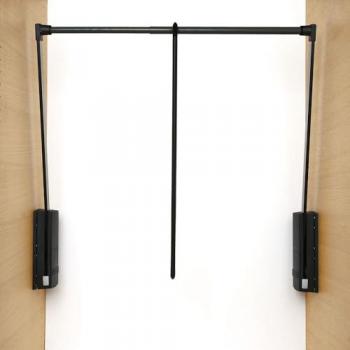 Perchero Abatible Servetto 2004 Extensible 770-1200 mm Color Negro