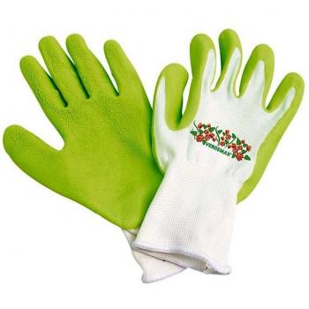 Verdemax 4905 Medio Recubrimiento de látex jardín Guantes, Color Verde Lima