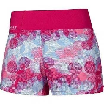 Gore Running Wear Sunlight Lady Print - Pantalón corto para mujer, color blanco / rosa, talla 34