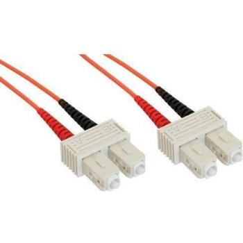 Cable de fibra óptica dúplex SC/SC, 50/125µm, OM2, 15m