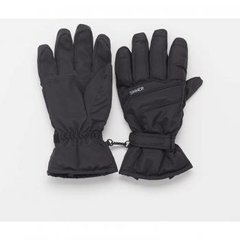 Guantes Sinner Mesa Negro para hombre, material resistente al agua, forro cálido, diseño ergonómico, ajuste cómodo, ideal para actividades al aire libre