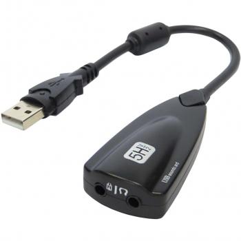 Keepdrum Adaptador de Audio por USB con Entrada para micrófono y Auriculares