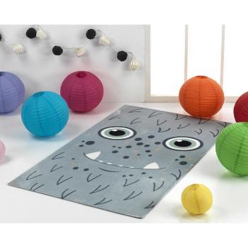 Alfombra Infantil Mora Spain Tacto Suave Antideslizante Microfibra Diseño H06 Color Gris