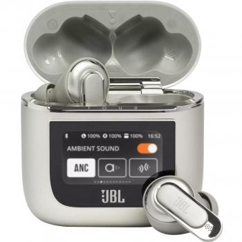 Auriculares Inalámbricos JBL Tour Pro 2 con Bluetooth y Cancelación de Ruido en Elegante Color Champagne
