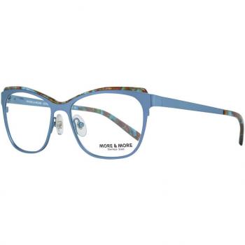 More & More 50513 400 Women's Eyeglasses Blue Size 52 (Frame Only) - Blue Light Block Available