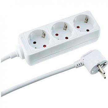 3-Outlet Power Strip with Child Protection - Arctic White, 1.4m Cable