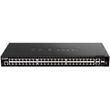 Switch Ethernet Administrable D-Link DGS-1520-52/E con 48 Puertos Gigabit, 2 Puertos 10 Gigabit y 2 Puertos SFP+