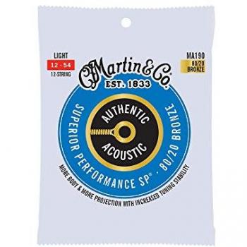Martin Authentic Acoustic SP 80/20 Bronze Light 12-String Guitar Strings