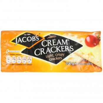 Jacob's Cream Crackers. 200g Pack