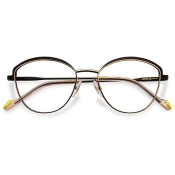 Etnia Barcelona Natalia GDBK Armazones para Mujer Negros, 52 Lentes Recetadas Para Mujer Negros, Gafas Recetadas para Mujer Negras