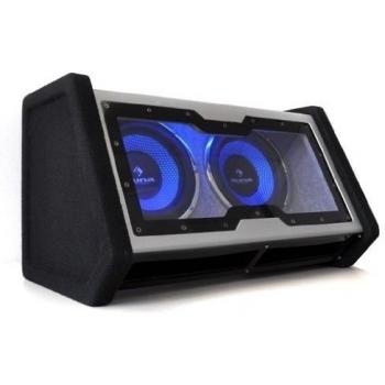 Auna C8-Sub-2x10-42 - Sistema de subwoofers en cajones para vehículos de 2000 W, negro