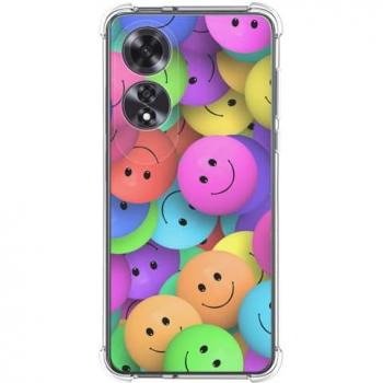Funda Antigolpes de Silicona para Oppo A60 4G con Diseño Smile y Dibujos