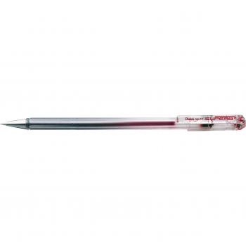 Pentel Superb BK77-B - Pack de 12 Bolígrafos con tinta a base de aceite y punta de 0,7 mm , color Rojo