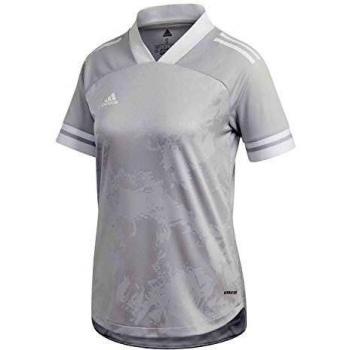 adidas CONDIVO20 JSY W T-Shirt, Women's, Team Light Grey/White, 2XL