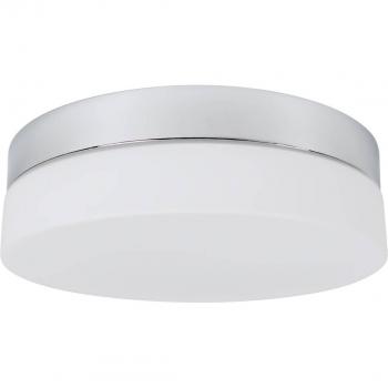 Plafón para baño LED Arcchio Aliras, cromo, 24 cm, moderno, plateado, hecho de metal, 1 llama