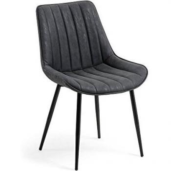 Kave Home Silla Janis, Grafito
