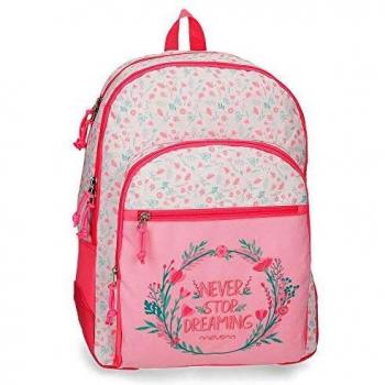 Movom Never Stop Mochila Doble Compartimento Rosa 33x44x13,5 cms Poliéster 19.6L