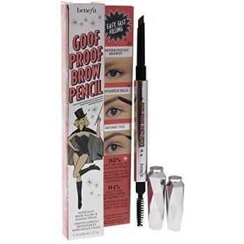 Benefit Cosmetics Goof Proof Waterproof Easy Shape & Fill Eyebrow Pencil - 3 - Warm Light Brown, Standard Size, 0.34g