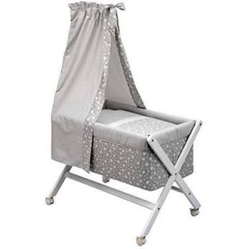 Cambrass 35058.0 MINICUNA TIJERA MADERA+DOSEL STAR GRIS 55x87x74 CM