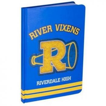 Cuaderno Riverdale River Vixens con Escudo, Tamaño Único, Amarillo/Azul