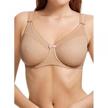 Berlei Beauty Lace Underwired Minimizer Bra in Nude, 44FF
