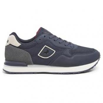 Zapatillas Casual para Hombre Lois con Cierre de Cordones y Logo Lateral Color Azul Marino Talla 44