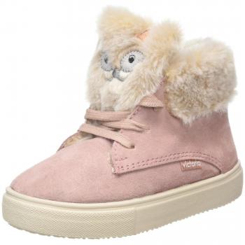 Victoria Juegos Kids Split Leather Animal Print Trainers