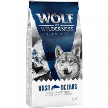 Wolf of Wilderness Elements Vast Oceans Pienso para Perros con Pescado - Sin Cereales - Pack Ahorro 24 kg (2 x 12 kg)