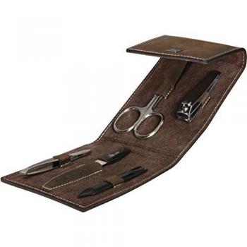 Erbe Solingen 5-Piece Mountain Bear Manicure Set - Unisex Travel Case