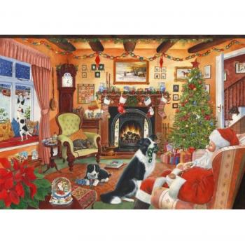 The House of Puzzles - No.7 - Me Too Santa 1000 Piece Jigsaw Puzzle, Artist Illustrated, Scenic Landscape, Deluxe Puzzle Gifts