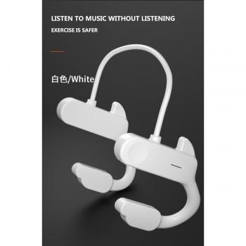 Auriculares Bluetooth Inalámbricos de Conducción Ósea Resistentes al Agua, Cómodos, con Gancho Abierto para el Oído y Ligereza, No Intraauriculares para Deportes