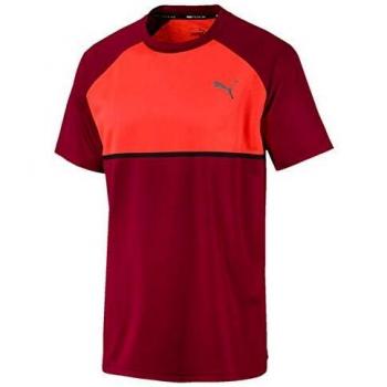 PUMA Power BND tee Camiseta, Hombre, Rojo