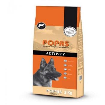 POPAS ACTIVITY Alimento Completo con Sabor Cordero para Perros Activos - 3 KG