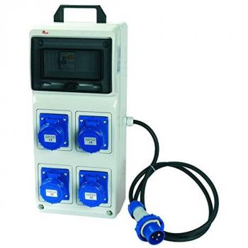 Cuadro Eléctrico Portátil 4 Tomas CEE 2p+T 16A IP55 - Rosi 2240E