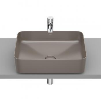 Lavabo sobre encimera Square Inspira Roca - Fineceramic® - Color: Café
