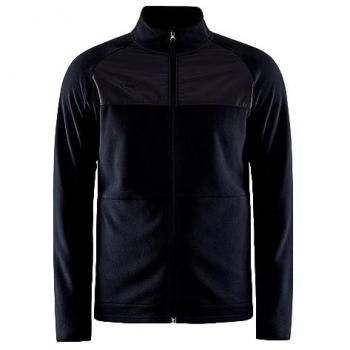 Craft Adv Explore Fleece Midlayer T-shirt for Men - Soft Black/Granite XL