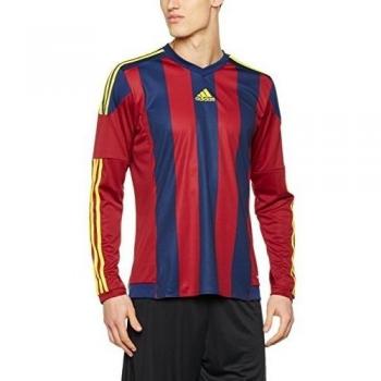 adidas Striped15 Jsy L - Camiseta de equipación de manga larga para hombre, color rojo, talla XL