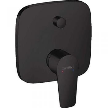 Mezclador de Baño Monomando Hansgrohe Talis E Empotrado con Combinación de Seguridad, Negro Mate