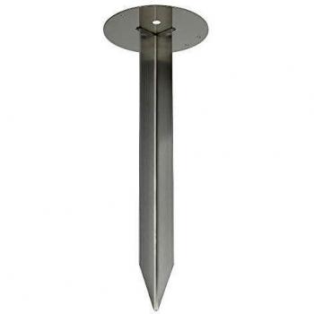 Piquete de acero galvanizado para postes acrílicos ROX, Arcolos Up Beam, Square Pole y Gloo Pure