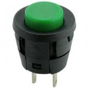 ElectroDH Pulsador Verde Empotrar Off-ON 2A/250V