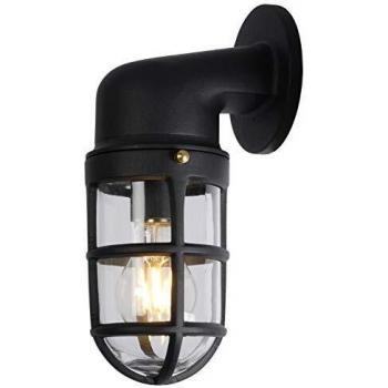 Aplique de Exterior Dudley, Proyectante Inferior, Negro, IP44
