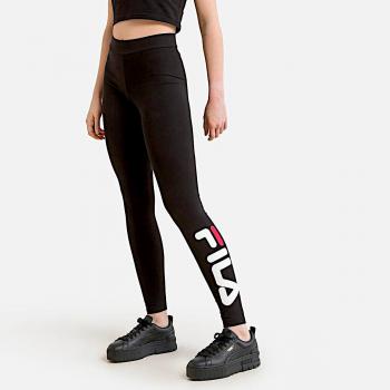 Elastic High-Waist Logo Print Leggings - S
