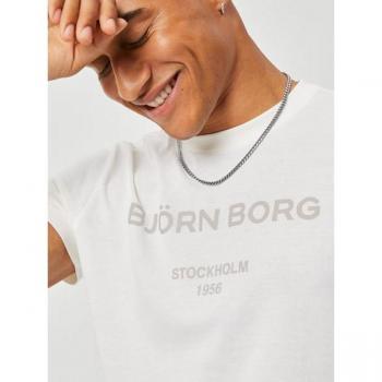 Björn Borg Borg Logo T-shirt White, XXL