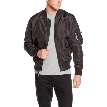 Alpha Industries Men's MA-1 TT Black Bomber Jacket Size Small