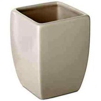 TATAY Vaso Colección Sobremesa THAI, de Cerámica, Blanco, Medidas 7,5 x 7,5 x 10
