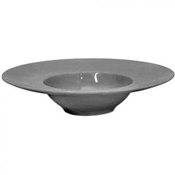 Piatto Fondo K-Bowl Saturnia 27.5 cm - Porcelana de Alta Calidad, Color Blanco/Gris