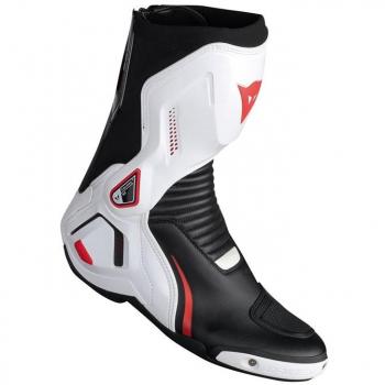 Dainese 1795208_A66_42 Botas para Moto, Negro/Blanco/Lava Rojo, 42