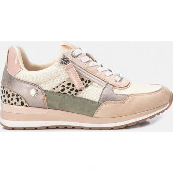 Zapatilla de mujer Refresh 171502 Beige con cremallera
