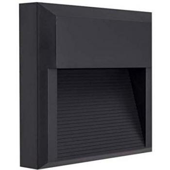 Aplique Exterior Cuadr.8w Lordelo Gris Oscuro Ip65 Fabrilamp