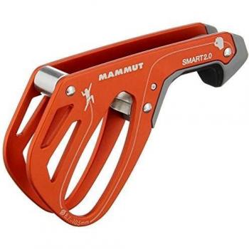 Mammut Smart 2.0 Rock Climbing Belay Device Single Rope Dark Orange